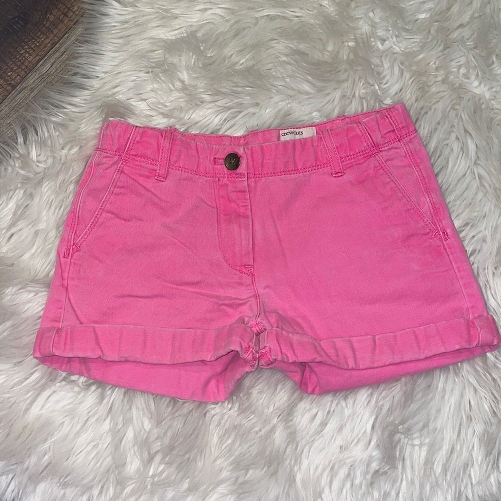 ✨Crewcuts by J Crew Bright Pink Cuffed Chino Shorts